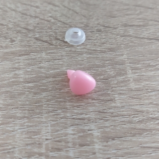Bezpečnostný nos 9x11mm ružový